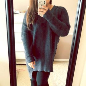 Free People Oversized Hi-Low Tunic Size Medium